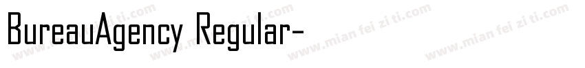 BureauAgency Regular字体转换